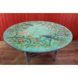 Carved painted centre table