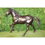 Bronze model of a trotting Horse
