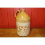 19th C. earthenware flagon