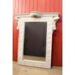 Plaster moulded mirror