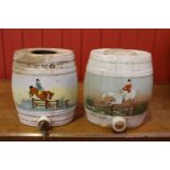 Pair of 19th C. ceramic dispensers.