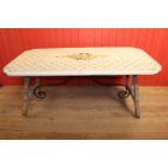 Cecarrelli hand painted dining room table
