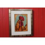 R Keefer - Rooster - Oil on Canvas