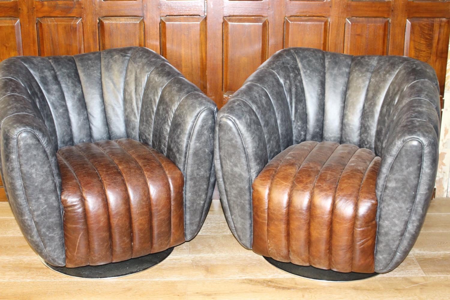 Pair of Dialma tub chairs.