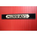 Murray's reverse painted glass advertising sign