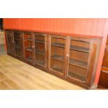 19th C. mahogany shop floor cabinet