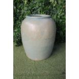 Large ceramic glazed pot