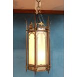 Metal hanging lantern