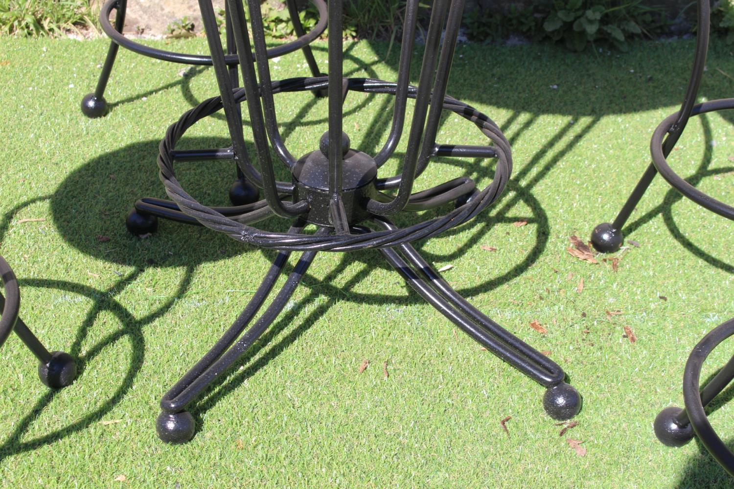 Wrought iron drinks stand - Image 2 of 3