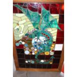 Leaded stain glass window