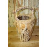 Pair of wooden well buckets