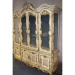 Giltwood French display cabinet