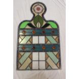 Tudor Rose stain glass window