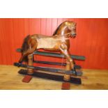 Mahogany rocking horse