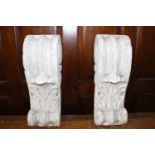 Pair of plaster corbels