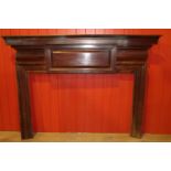 19th C. mahogany chimney piece