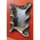 Mosaic glass wall mirror