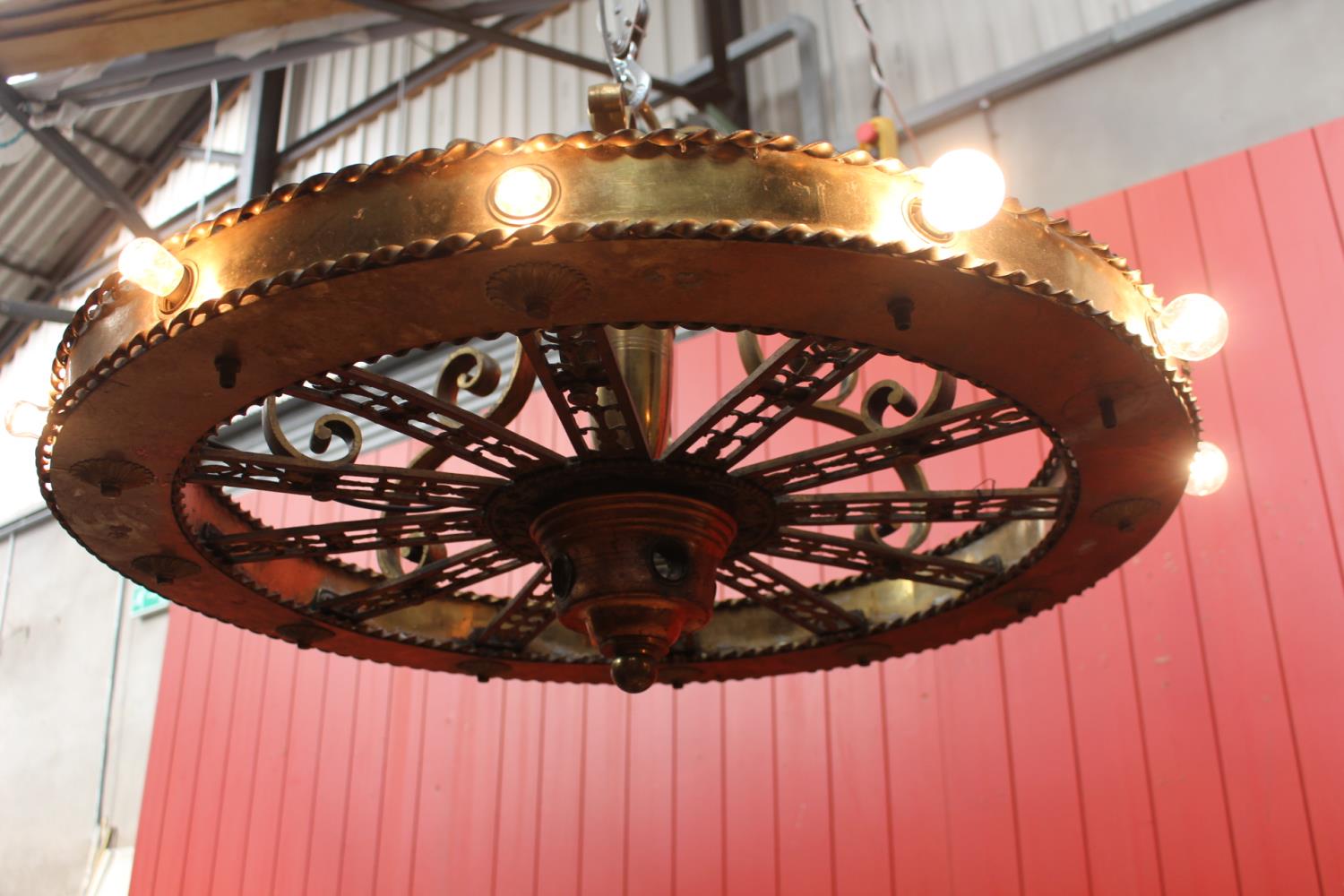 Brass hanging ceiling light