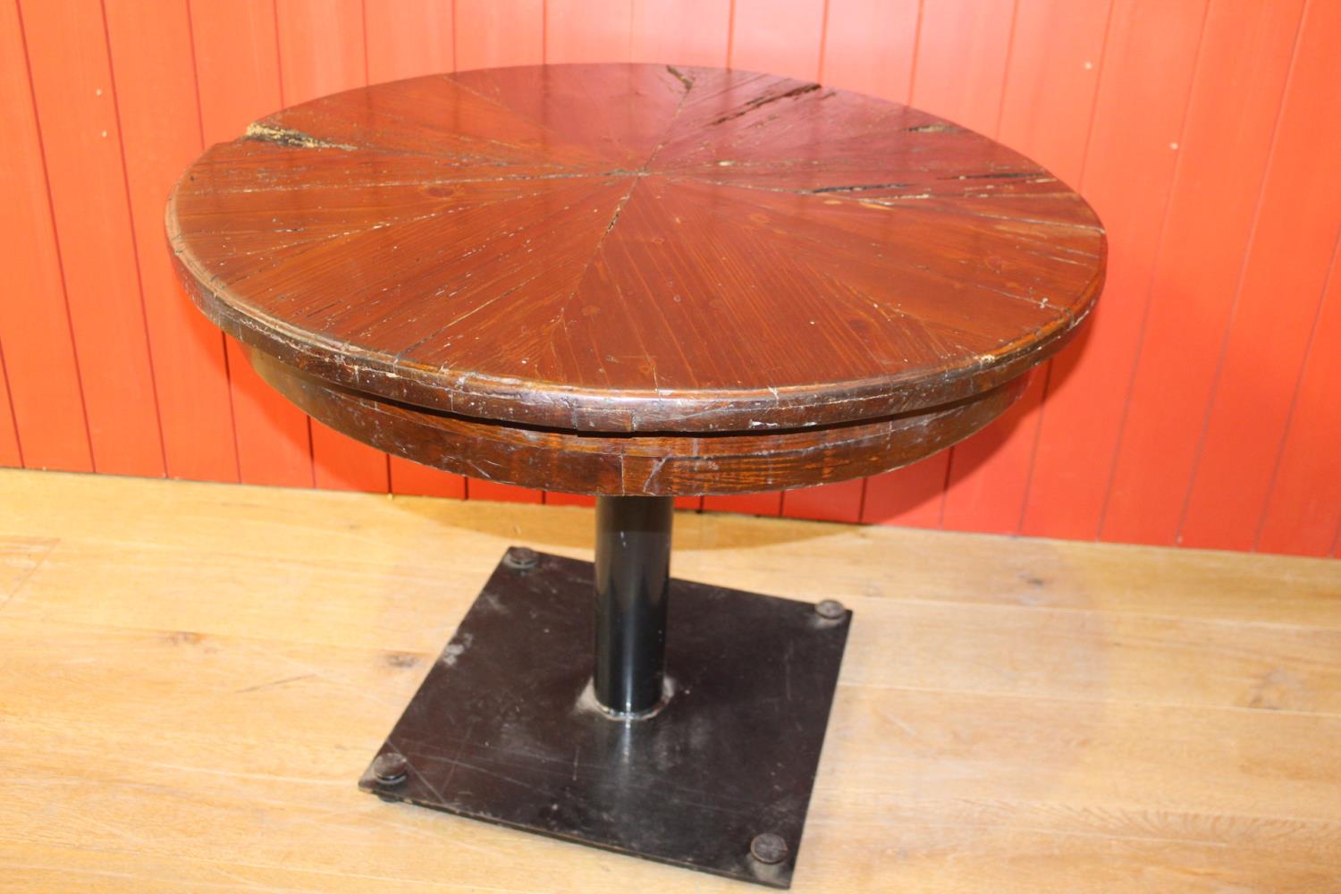 Cast iron pub table