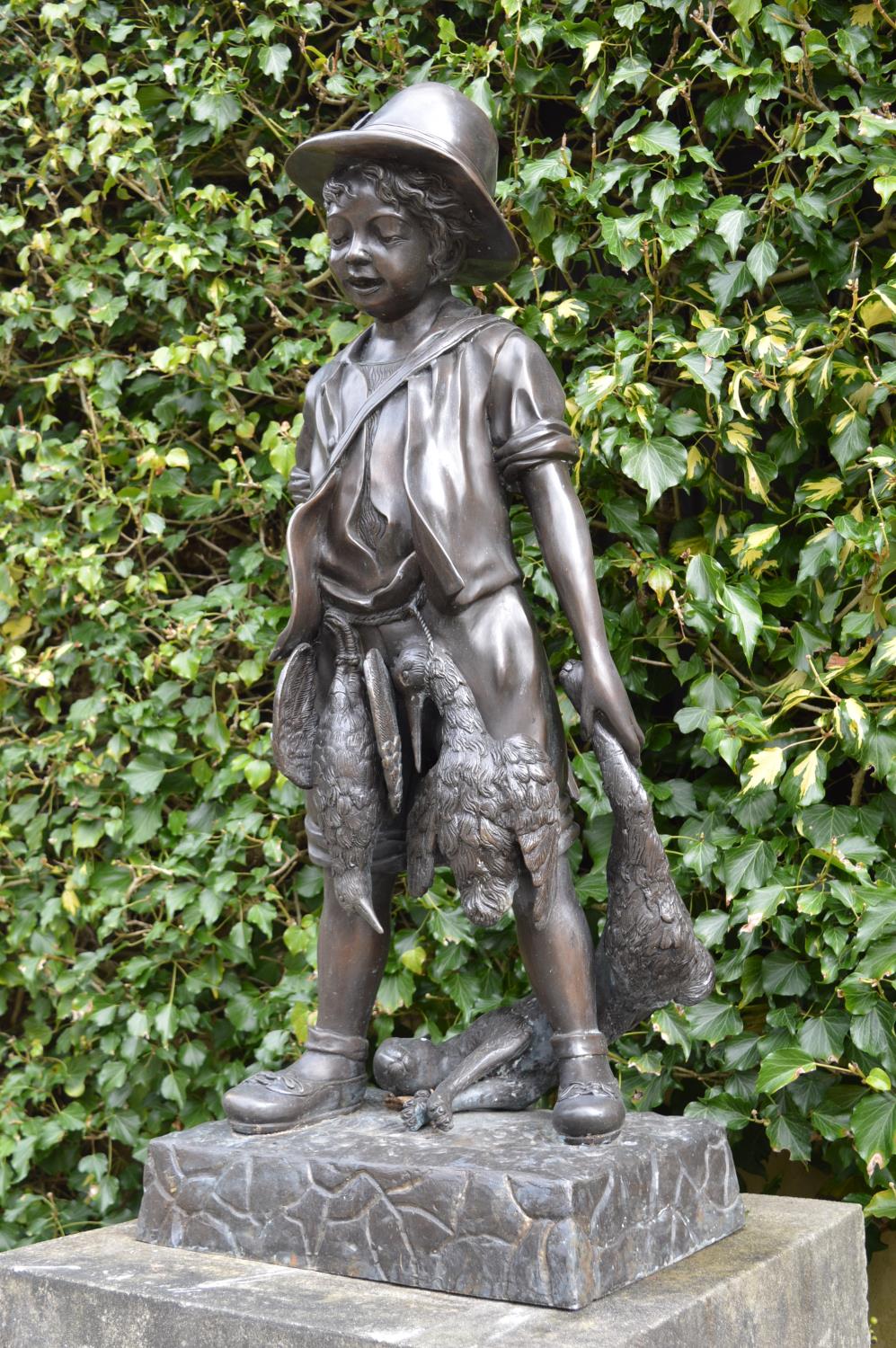 Good quality bronze model of a Boy. - Image 2 of 3