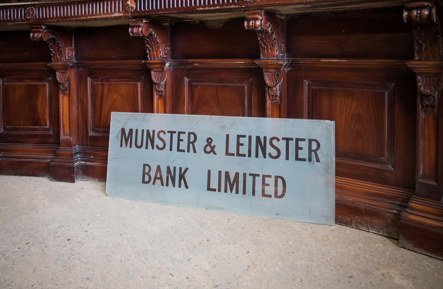 Munster & Leinster Bank Limited sign.