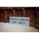 Munster & Leinster Bank Limited sign.