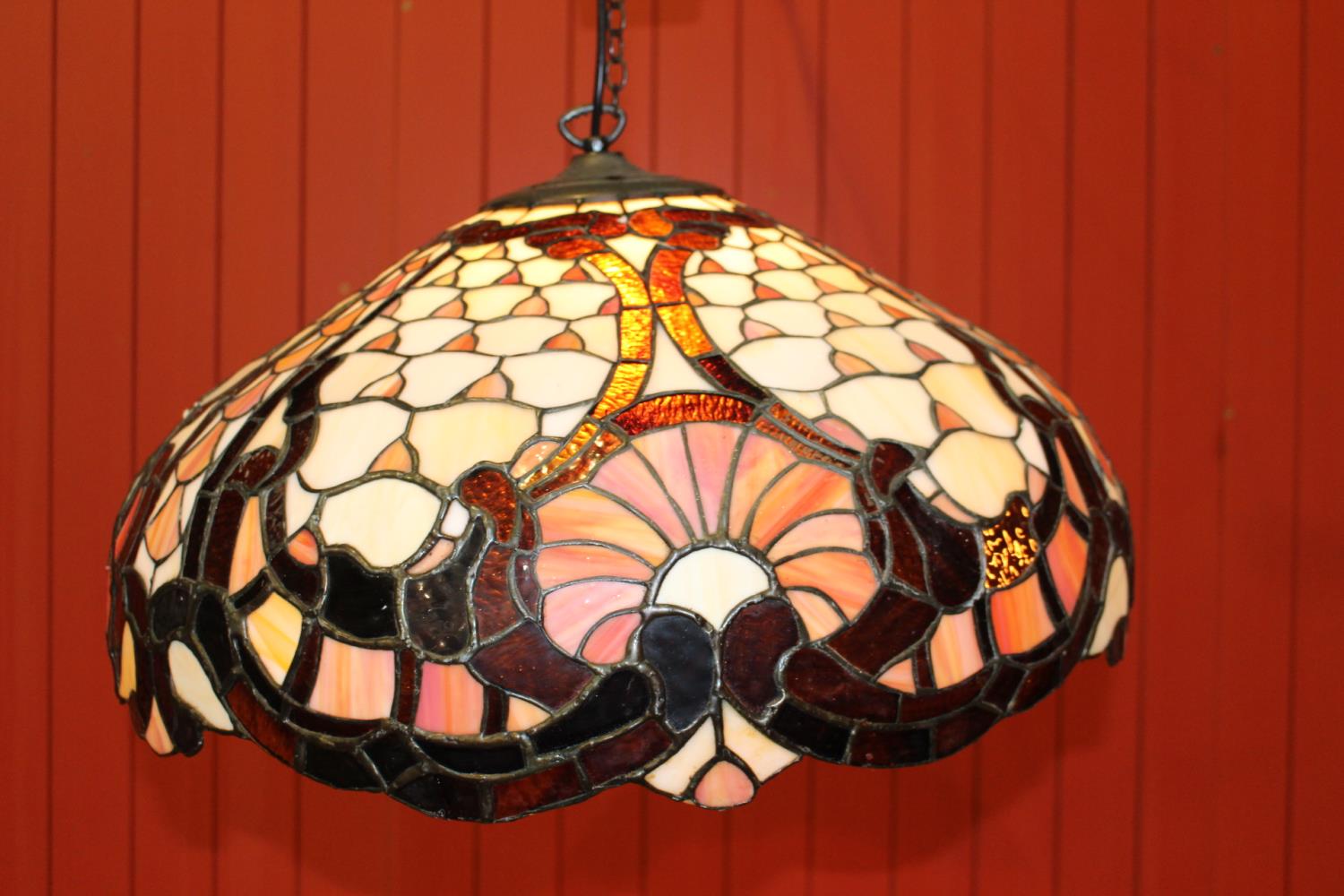 Tiffany style hanging lampshade