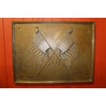 Bronze wall plaque