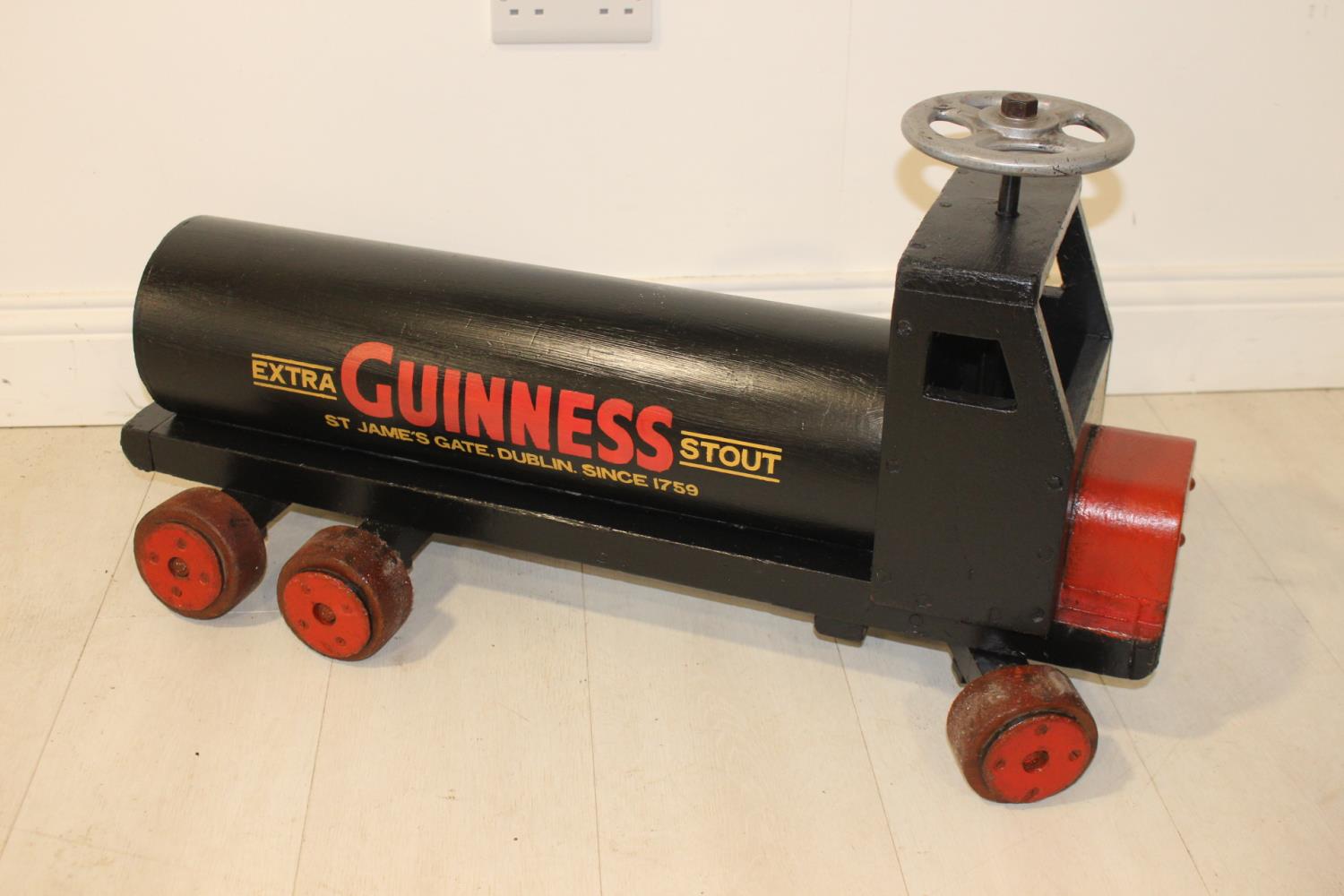 Wooden Guinness advertising toy tanker - Image 2 of 2