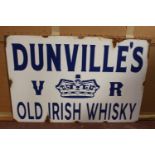 Dunville's Whiskey advertising sign
