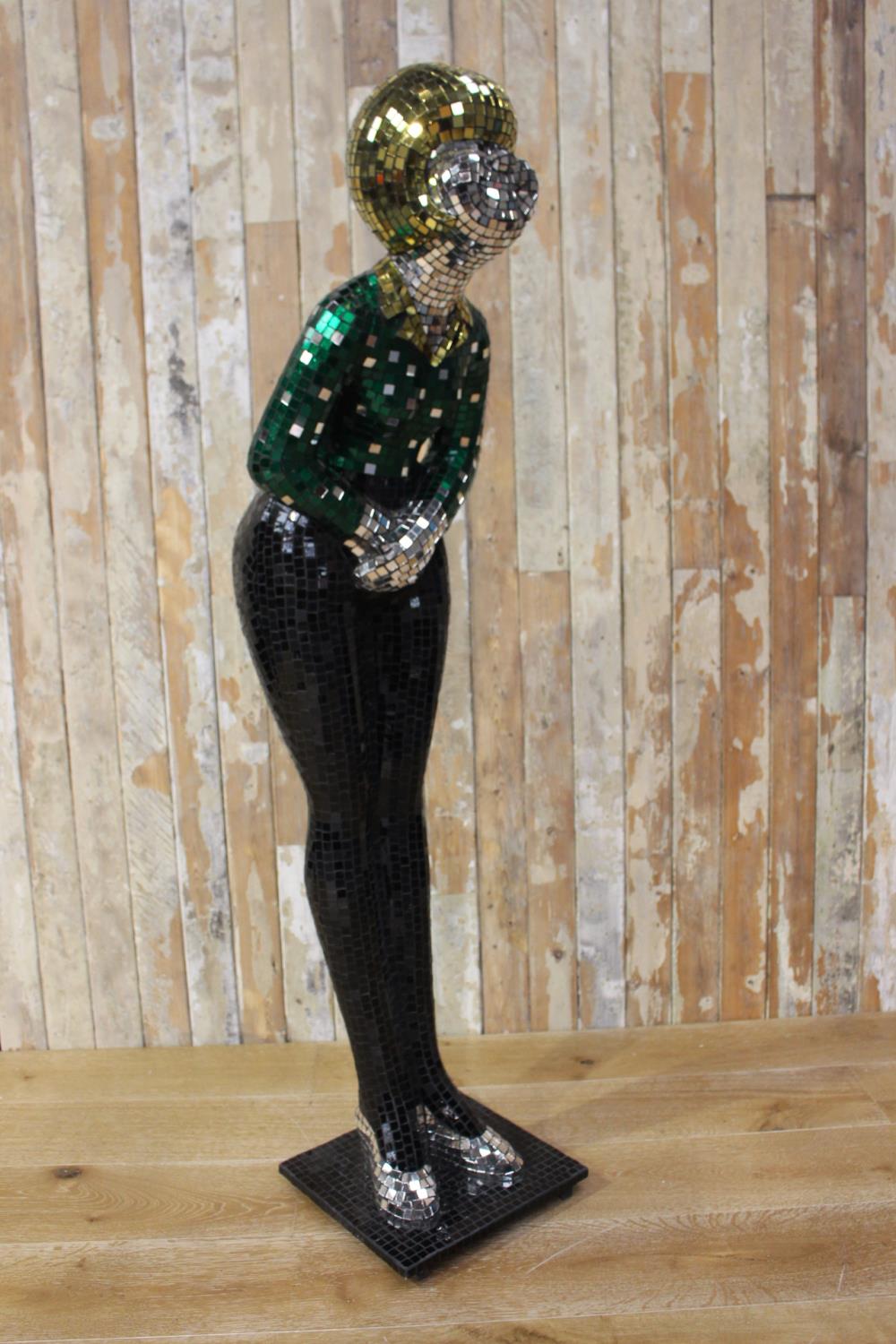 Mosaic glass figure - Image 2 of 4