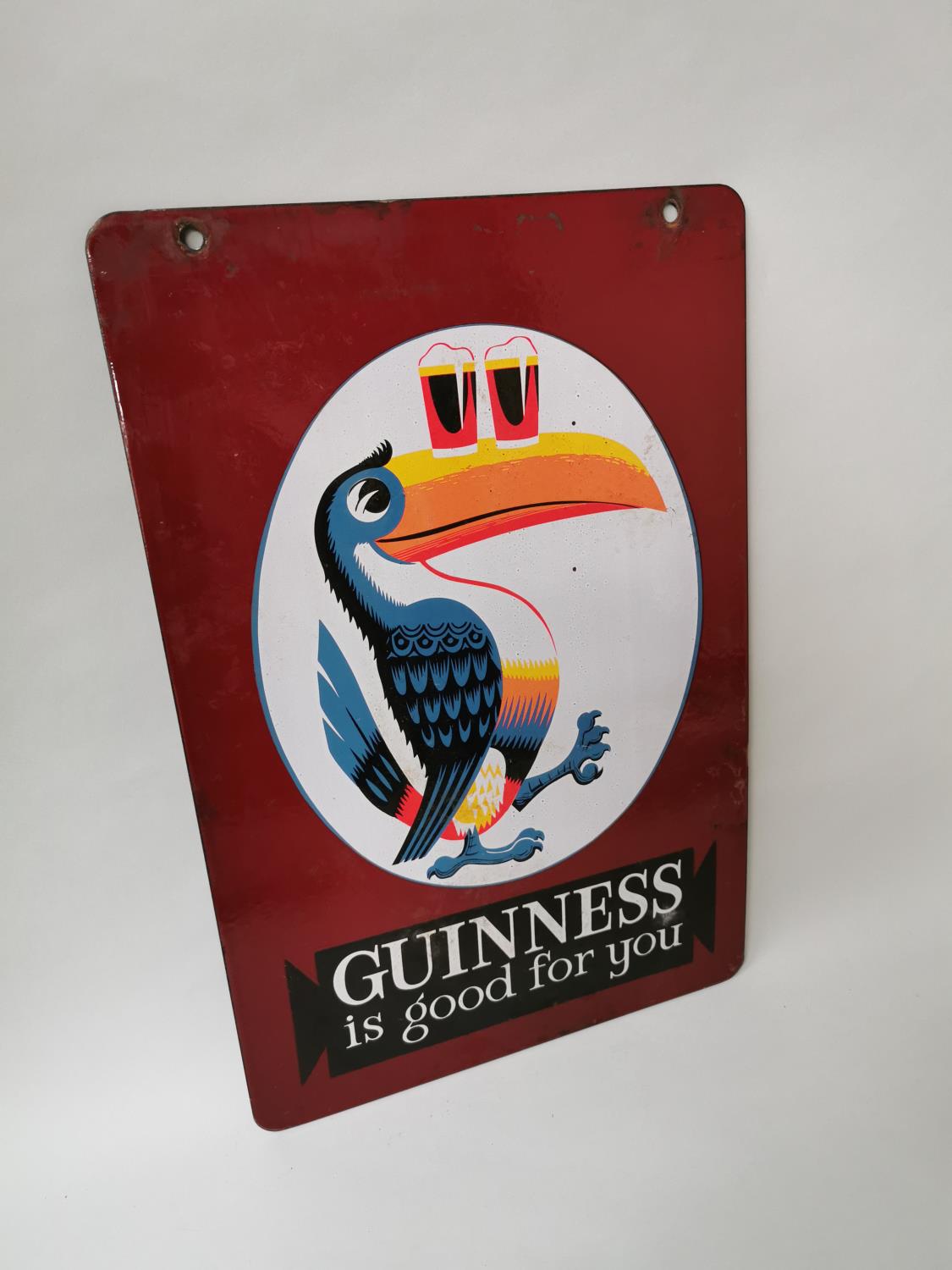 Guinness Toucan enamel advertising sign - Image 4 of 6