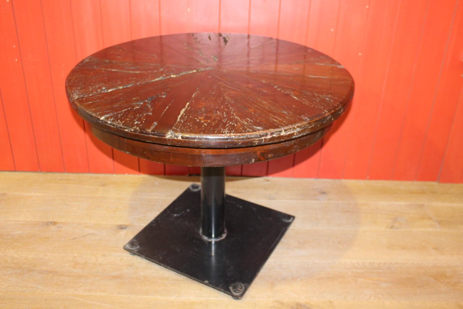 Cast iron pub table