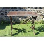 Cast iron garden table