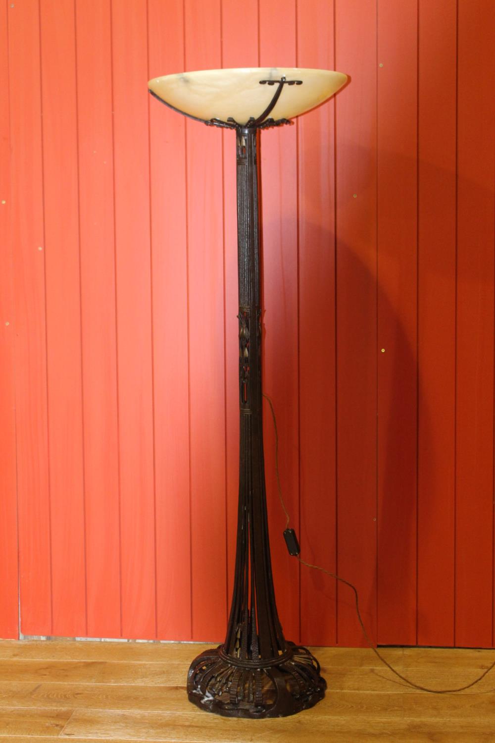 Bronze standard up light lamp