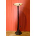 Bronze standard up light lamp