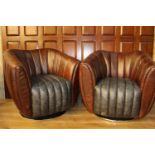 Pair of Dialma tub chairs.