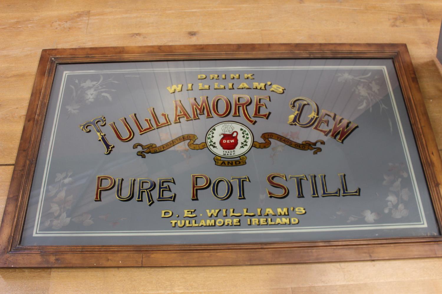 Tullamore Dew Pure Pot Still advertising mirror