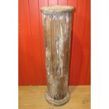 Wooden ribbed column