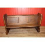 19th C. oak bench