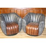 Pair of Dialma tub chairs.