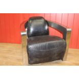 Aviator style armchair