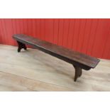 19th C. oak bench