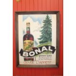 Framed Bonal advertising print