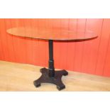 Cast iron pub table