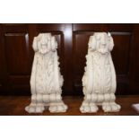 Pair plaster corbels