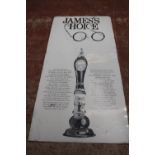 Guinness James Joyce metal painted advertising sign