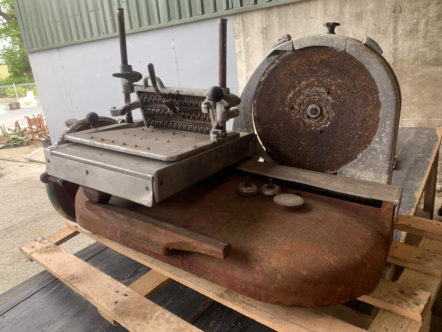 19th C. Berkel & Parnall's meat slicer