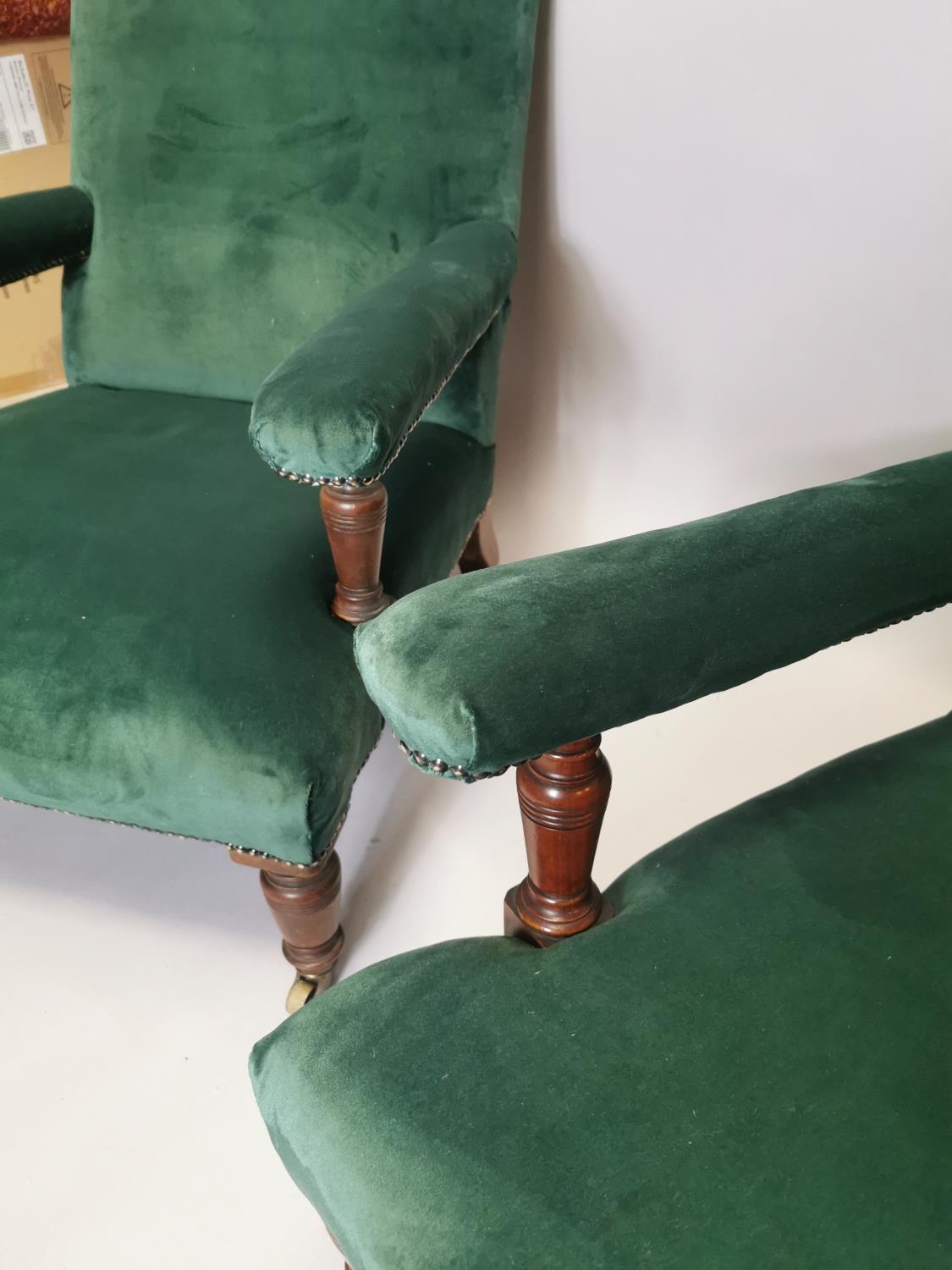 Pair of 19th. C. Armchairs - Image 4 of 10