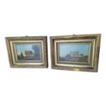 Pair of Oil on Boards